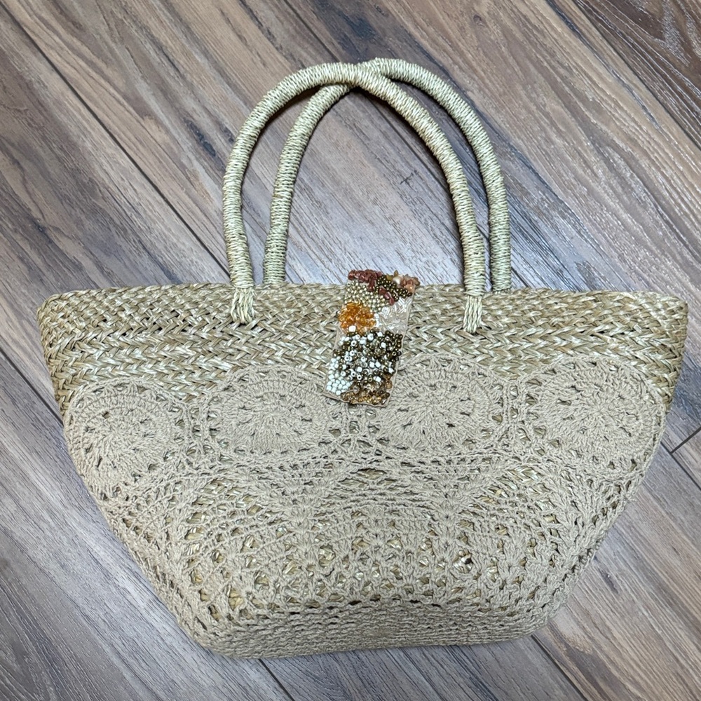 Rattan Woven Tote Bag